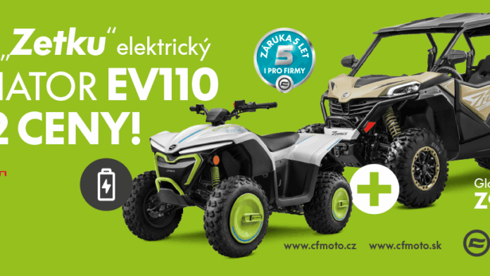 AKCE „Z“:  K novým Gladiatorům SSV nyní Gladiator EV110 za 50% ceny!