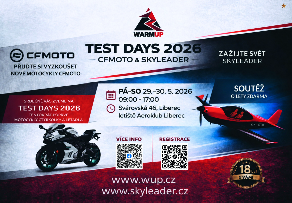 Test Days 2026 – CFMOTO & Letadla SKYLEADER